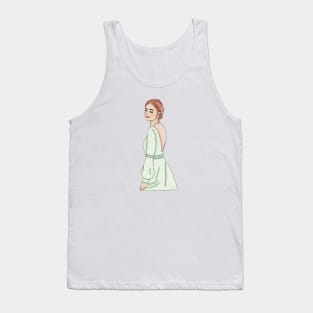 Green dress girl Tank Top